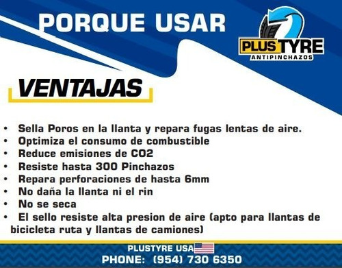 Imagen 8 de 10 de Líquido Sellante Tubeless / Antipinchazos Plustyre * 1000 Ml