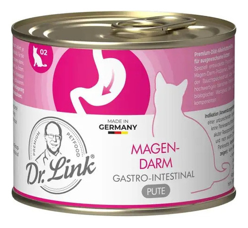 Lata Para Gato Dr. Link Gastrointestinal 200 Gr