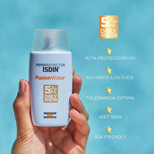 Fotoprotector Fusion Water Spf50 + Agua Micellar 100ml Isdin