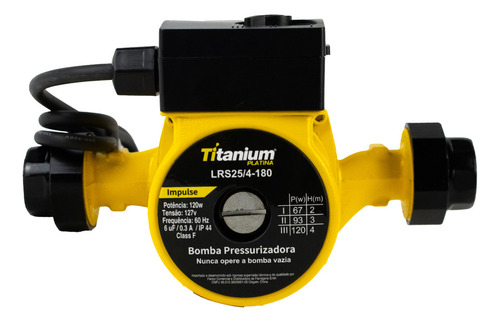 Bomba Pressurizadora 120w Titanium Platina Acqua 4m 28l 127v