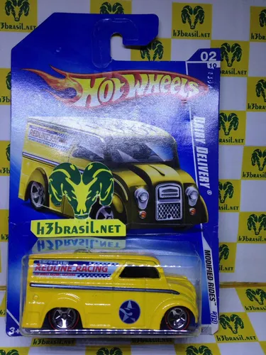 Bx304 Hot Wheels 2009 Dd Dairy Delivery Red Line Eua H3br