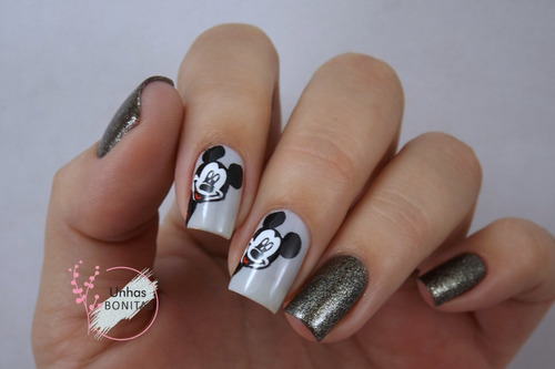 Placa Para Carimbo De Unhas Apipila P80 # Mickey #