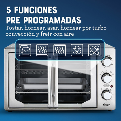 Horno Oster® Freidora De Aire Antiadherente Tssttvfdmafns