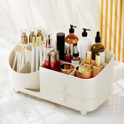 . Estuche Grande For Brochas De Maquillaje Con Rotación De