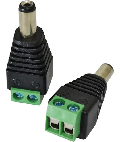 Conector Plug P4 Macho Com Borne Alimentação - Kit 100 Peças