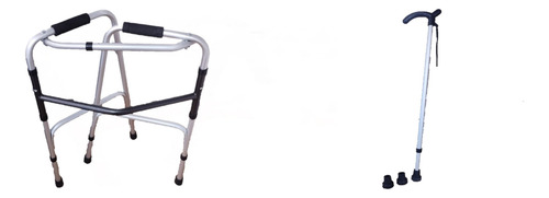 Andadera Aluminio Plegable Ortopédica Kit 4 Pzas.