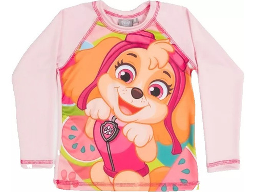 Remera Uv Niña Sky Paw Patrol Proteccion Solar Pf50+ 