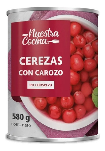 Cerezas Al Jugo Nuestra Cocina Con Carozo 580 G