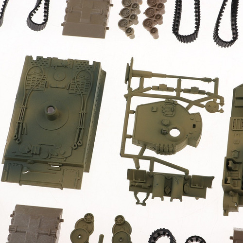 8 Piezas 4d Modelo De Tanque Moderno 1:72 Tanque Pesado