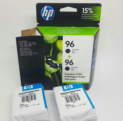 Cartucho Hp 96 Negro C9348fl Dual Pack 7210 7310 Original