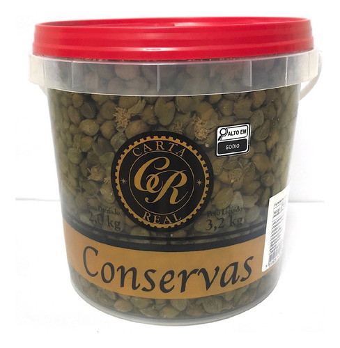 Alcaparra Em Conserva Balde 2kg - Carta Real