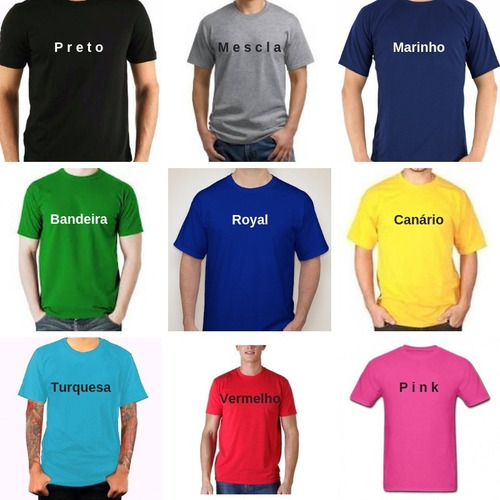 Imagem 1 de 3 de Kit 10 Camisetas Malhar Fria Pv