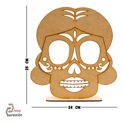 Kit 4 Caretas Figuras De Calaveras Día De Muertos Halloween
