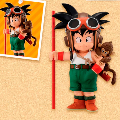Figura Dragon Ball Z Son Goku Niño Con Mono Anime Colección