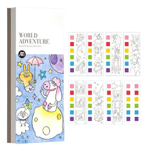 X Mini Paint Pad, Typo Mini Paint Pad, Watercolor Paint Pad,