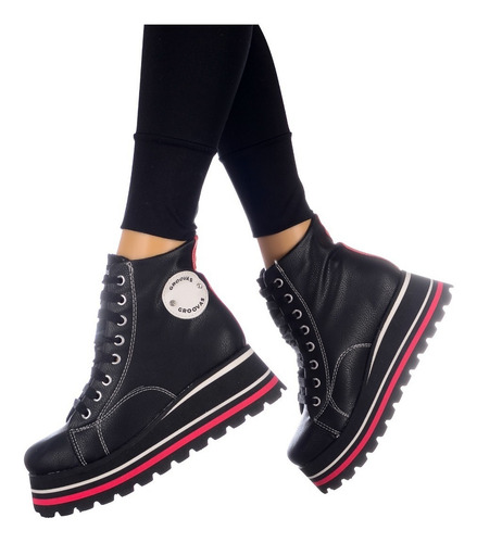 Zapatillas De Mujer Urbanas Tipo Botita