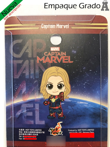 Hot Toys Cosbaby Keychain Captain Marvel (original) (Usado)