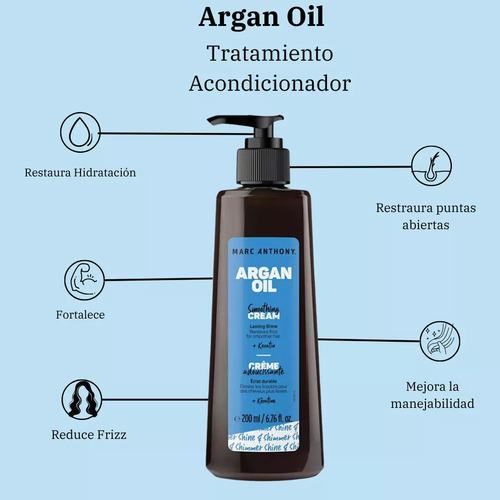 Marc Anthony Crema Para Peinar Argan Oil Of Morocco 200ml