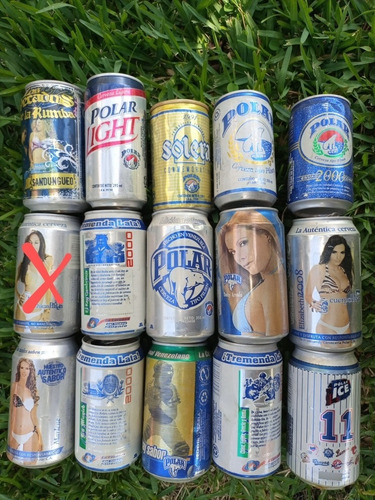 Imagen 5 de 5 de Latas Coleccionables De Cerveza Polar Vacías