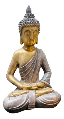 Buda Sentado Resina 30cm C Manto Importado India Vs Colores