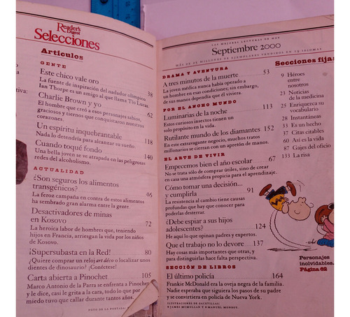 Revista Selecciones No 718 Septiembre 2000 (Usado)