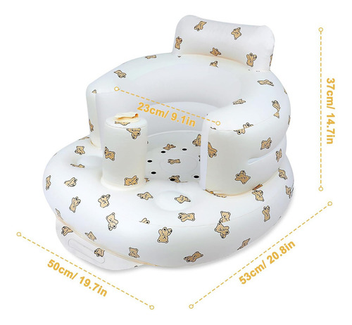 Asiento Inflable Para Niños, Respaldo Inflable Sofá, Silla