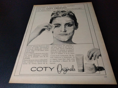 (pb114) Publicidad Clipping Desmaquilladores Coty * 1968 (Usado)