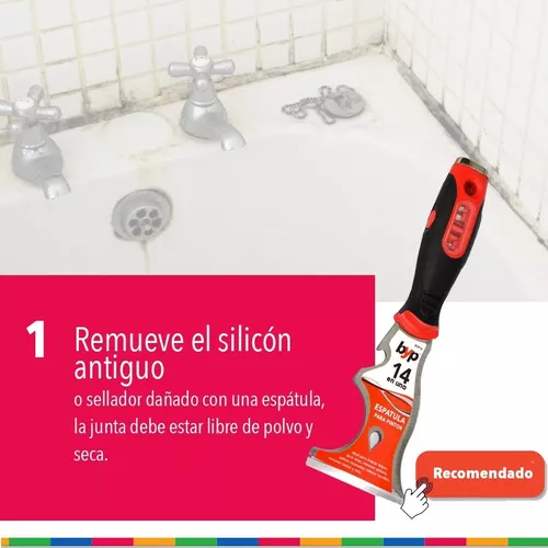 Sika Sanisil Silicona fungicida para baño y cocina 280ml transparente