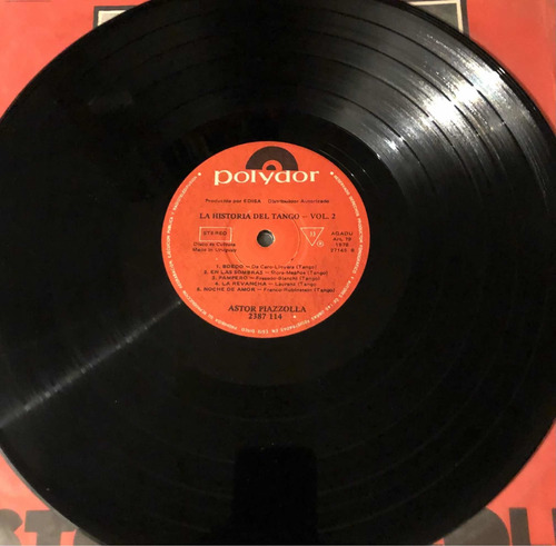 Astor Piazzolla. Disco Lp. La Historia Del Tango Vol. 2. Imp (Usado)