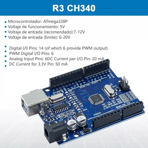 Kit Inicio Uno R3 Compatible Arduino Ide Tutorial