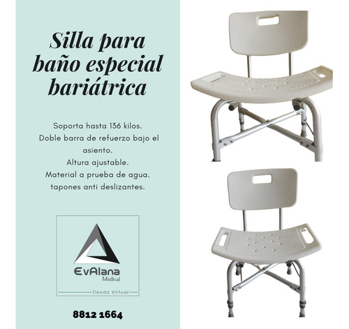 Silla De Baño Bariatrica (sobre Peso) 