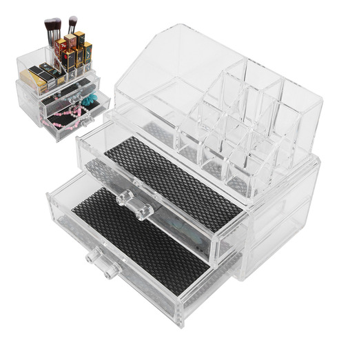 Organizador De Joyas Transparente Para Maquillaje, Juego De