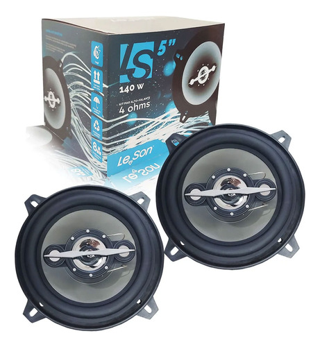 Par Alto Falante 5 Polegadas Quadriaxial 70w Rms Leson