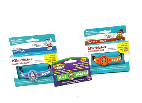 Allermates Pulsera Infantil Brazalete Alerta Alergias