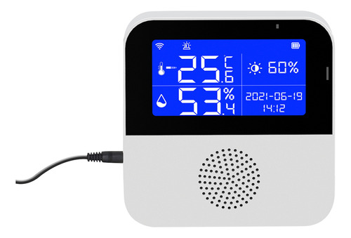 Temperatura Del Sensor Humedad Wifi Lcd.. 9 App Mon. Remoto