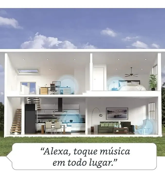 Amazon Echo Dot 4 Geração Alexa Cores Cor Azul