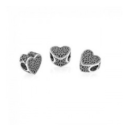 Charm Pandora En Plata. Corazon Calado - 791811