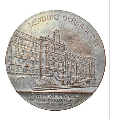 Antigua Medalla Instituto Bernasconi Irigoyen Gallardo 1921