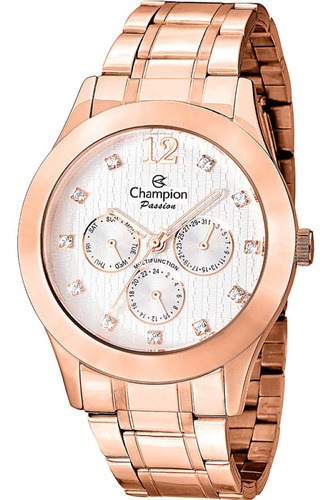 Relógio Champion Passion Feminino Analógico Rosê Ch38262z