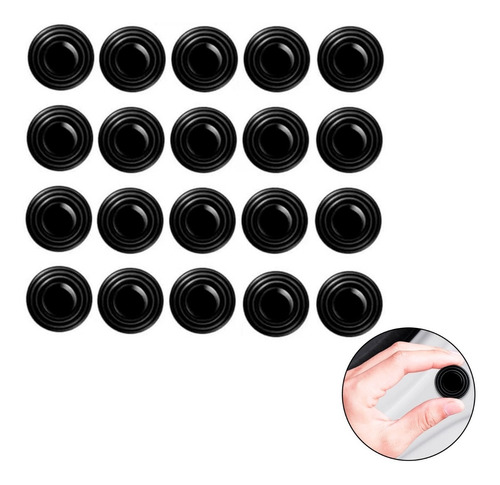 Amortecedor Silicone Contra Pancada Ruido Porta Carro 20 Pçs