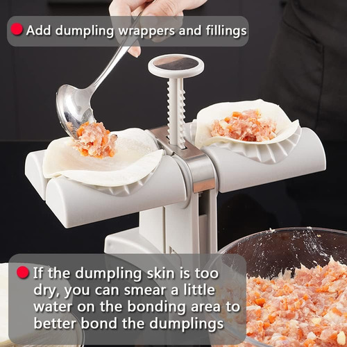 Molde Para Empanadas Maquina Dumplings Automática Doble Blanco