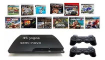 Comprar Playstation 3 250gb 45 Jogos 2 Controles Gta Fifa Minecraft Melhores Jogos Infantil - Lego - Homen Aranha God Of War 3 Gta