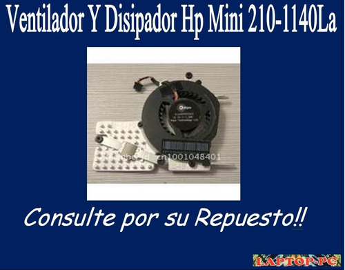 Ventilador Y Disipador Hp Mini 210-1140la