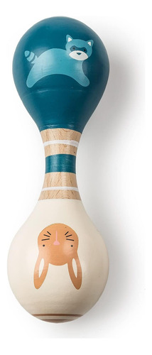 Mary Meyer Leika Wooden Toys Sonajero Para Bebé, 5,5 Pulgada