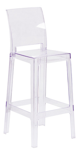 Flash Furniture Mckenna Juego De 4 Taburetes De Bar Fantasma