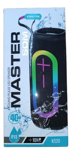 Caixa De Som 40w Bluetooth Ipx6 10 Horas Usb Kimaster K520