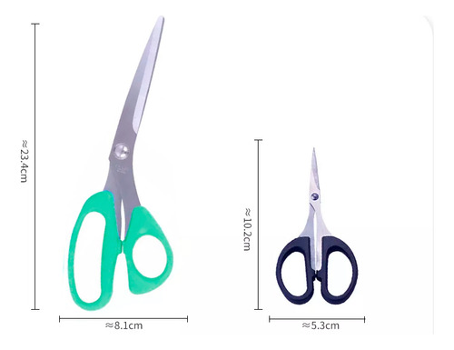 Set De Tijeras De Precisión Manualidades Costura 23 Y 10cm