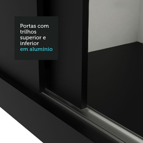 Ropero Madesa Mônaco 3 Puertas Corredizas 1 Con Espejo