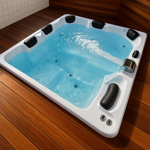 Spa 7 Lugares Completo Com Aquecedor, Cromoterapia E Ozônio