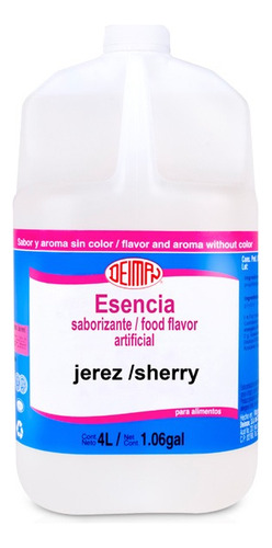 Esencia Saborizante Comestible De Jerez 4 Litros